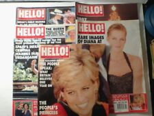 Five Vintage HELLO Magazine Issues, 2 1997; 3 1998, Focus On Princess Diana picture