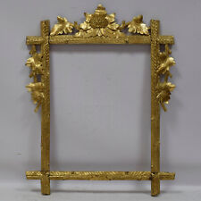 19th cent Old wooden Carved Florentine style openwork frame Internal 22x17.5 picture