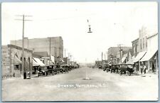 BOTTINEAU ND MAIN STREET ANTIQUE REAL PHOTO POSTCARD RPPC picture