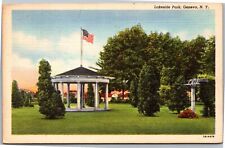 Postcard NY Geneva Lakeside Park  gazebo picture