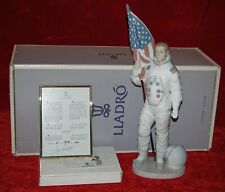 LLADRO Porcelain APOLLO LANDING #6168 SIGNED by B.Aldrin 2nd man on the Moon picture