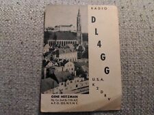 Vintage DL4GG USA K2DRV Gene Heitzman New York W2RGD 1959 Amateur Radio QSL Card picture