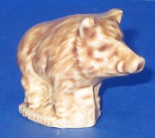 Wild Boar Miniature Rose Tea Wade England Glazed Porcelain Figurine picture