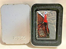 Unfired & Sealed Wild Turkey Realtree Hardwoods Zippo Lighter & Tin picture