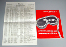 1959 SEBRING 12 HOURS Original Race Program - Won by PHIL HILL & DAN GURNEY picture