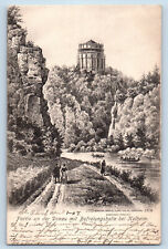 Bavaria Germany Postcard Part on the Danube Hall Near Kelheim 1907 Posted picture
