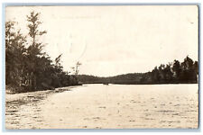 Bottineau North Dakota ND Postcard The Narrows River Scene 1913 RPPC Photo picture