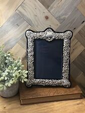 vintage embossed silver plated photo frame picture