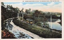 Robison Park Fort Wayne IN Indiana Train Railroad to Amusement Park Postcard E3 picture