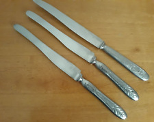 Vintage USSR Russian Stainless Steel Knives Flatware Lot Of 3 picture