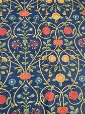 Rare Vintage LIBERTY OF LONDON DARLEY Furnishing Fabric Blue Red Yellow 2 metres picture
