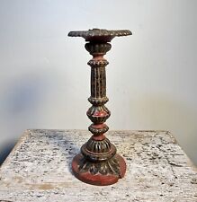 Antique Candlestick. N. Vietnam. 19th Century. Christian. French Influence. 11”t picture