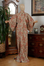 DEAR VANILLA JAPANESE KIMONO WOMEN'S ROBE GOWN AUTHENTIC MADE IN JAPAN VINTAGE picture