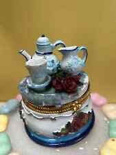 Trinket Box from Le Jardine Collection Tea Set Hand Painted 3