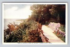 Harbor Point MI-Michigan, View Of The Bay, Antique, Vintage Souvenir Postcard picture