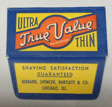 Vintage Razor Blade TRUE VALUE ULTRA THIN  - VERY RARE One Wrapped Blade picture