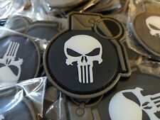 TACTICAL SCULL GRENADE 3D PVC PATCH - GLOW IN THE DARK  picture