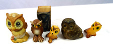Lot of Owl Figurines Vintage -6 picture