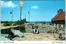 Postcard - Fifes and Drums, Fort Ticonderoga New York picture