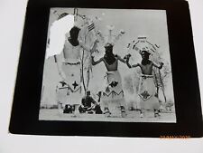 Antique Apache Dancers Photo Magic Lantern Glass Slide picture