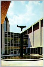 Vtg Detroit Michigan MI Cobo Hall & Convention Arena Fountain Court Postcard picture