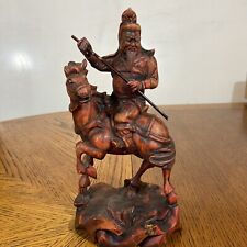 Hand Carved Wood Chinese Warrior picture