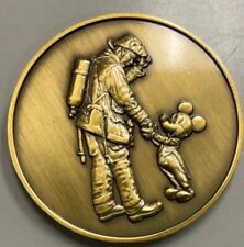 Disney Fire Department Station Challenge Coin Mickey Mouse FireFighter  picture
