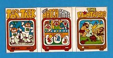 1978 Hostess WACKY TV SHOW Trading Cards Strip 19 20 21 CBC Cut PACKAGES spoof picture
