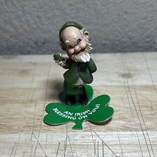Vintage Enesco Leprechaun Figurine St Patricks Day 1980 An Irish Blessing On You picture