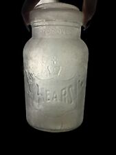 213. Antique Embossed Wears Mason Jar This Jar  Has A Small Flash picture