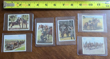 Lot Of 6 Tobacco Trading Cards Horse Equestrian Themed WW1 Or WW2 German picture