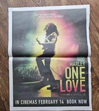 Bob Marley One Love Movie AD UK Newspaper Advert Full Page Article Poster 14x11