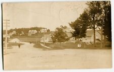 Vintage Postcard Main Street Greenville ME 1923 Real Photo Kids Rare picture