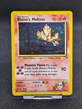Blaine’s Moltres 1/132 Gym Heroes Holo Pokemon Card WOTC LP-NM  picture