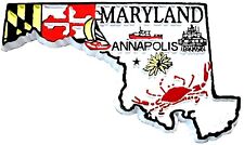 Maryland 4 Color State Souvenir Fridge Magnet picture