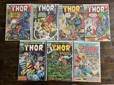 Lot of 7 bronze age Thor comics  VG condition. 170,180,181,182, 220, 227 233 picture