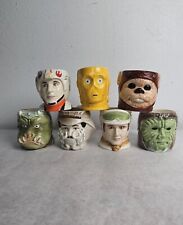 Lot Of 7 Ceramic Star Wars Sigma Mugs Gamorrean Guard C3PO Wicket READ DESCRIPTI picture