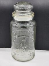 Vintage Planters Peanuts Glass Jar w/ Lid 75th Anniversary Mr. Peanut 1981 picture