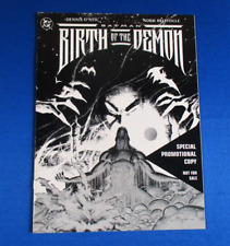 Batman Birth of the Demon DC Special Promotional Copy Dennis O'Neil 1992 picture