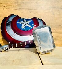 Marvel Legends Captain America with Broken Shield & Thor's Mjölnir Hammer picture
