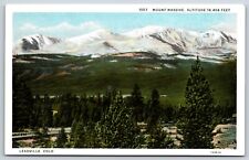 Postcard Mt. Massive And Mt. Elbert Overlooking Leadville, Colorado Unposted picture