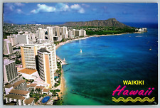 Waikiki, Hawaii - Halekulani Hotel & Sheraton - Vintage Postcard 4x6 - Posted picture