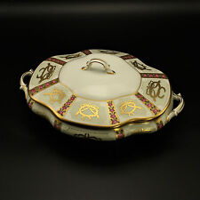 Faberge Gold, Enamel & Jeweled Small Covered Casserole Limoges Porcelain China  picture