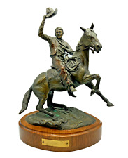 Dave Hodges Bronze Cowboy Horse  Sculpture #4 Howdy 1984 picture