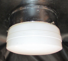 Vintage Good Working 1950's White Milk Glass Globe 5x9 Ceiling Light Fixture picture