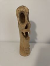 Vtg Antique Skeleton Skull With Vertebrae Hand Carved Wood, 13