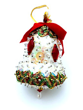 Gorgeous Royal Victorian Style Bell Christmas Ornaments 3.5