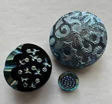 Vintage Lustrous Carnival Glass Buttons picture