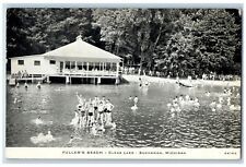 c1940's Fuller's Beach Clear Lake Buchanan Michigan MI Antique Unposted Postcard picture