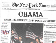 New York Times Newspaper President Barack Obama Election November 5 2008 Sealed picture
